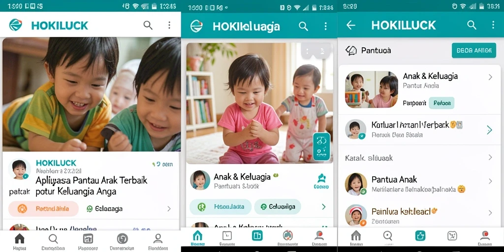 Tampilan antarmuka HOKILUCK yang intuitif dan ramah anak.