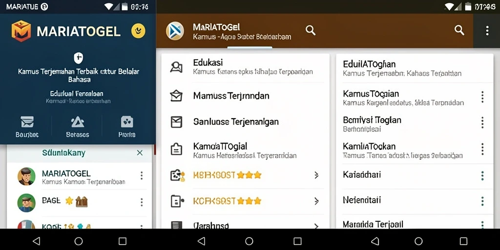 Tampilan antarmuka MARIATOGEL yang intuitif dan ramah pengguna.