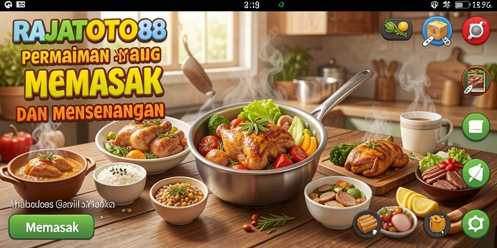 Tampilan antarmuka menarik dalam game Memasak RAJATOTO88.