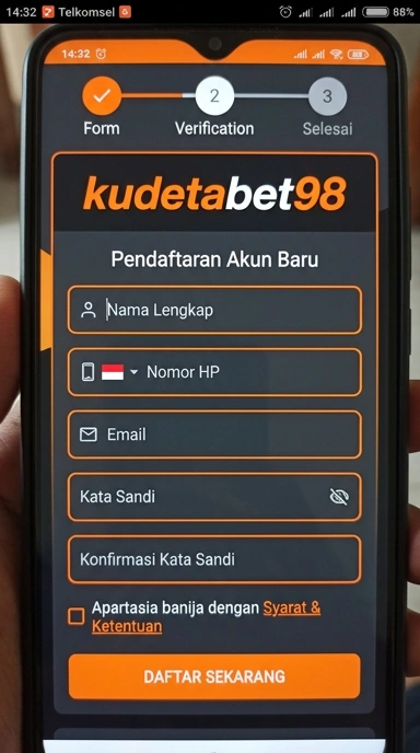 Cara Mudah Buat Akun Baru kudetabet98 di Android